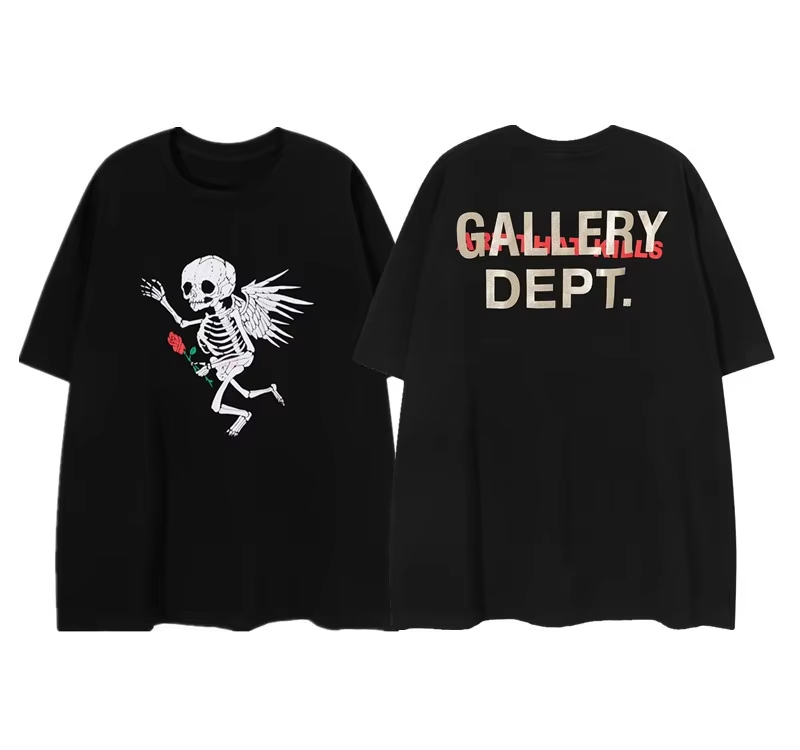 Streetwear Brand Top - Skull Angel High-End-Modemarke T-Shirt Baumwolle Grafik-T-Shirt