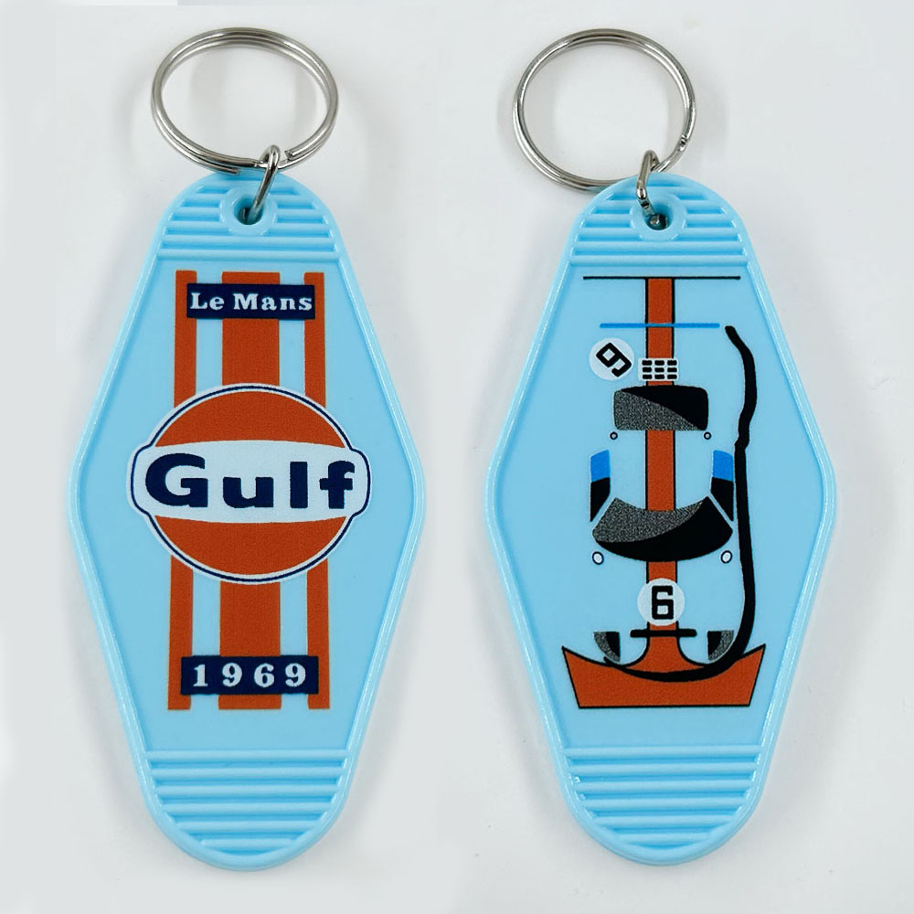 Streetwear Brand Accessories - Gulf GT40 Livery Schlüsselanhänger, ikonischer Racing