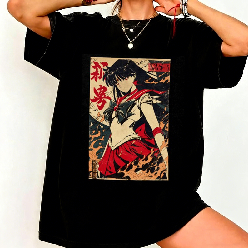Sailor Moon Retro 90er Anime G – Streetwear Brand T Shirt Bewertung und Preis