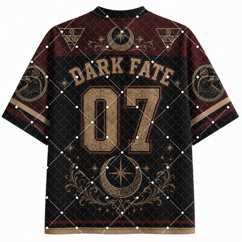 Dark Fate Hexen-Raben-Print V- – Streetwear Brand T Shirt Bewertung und Preis