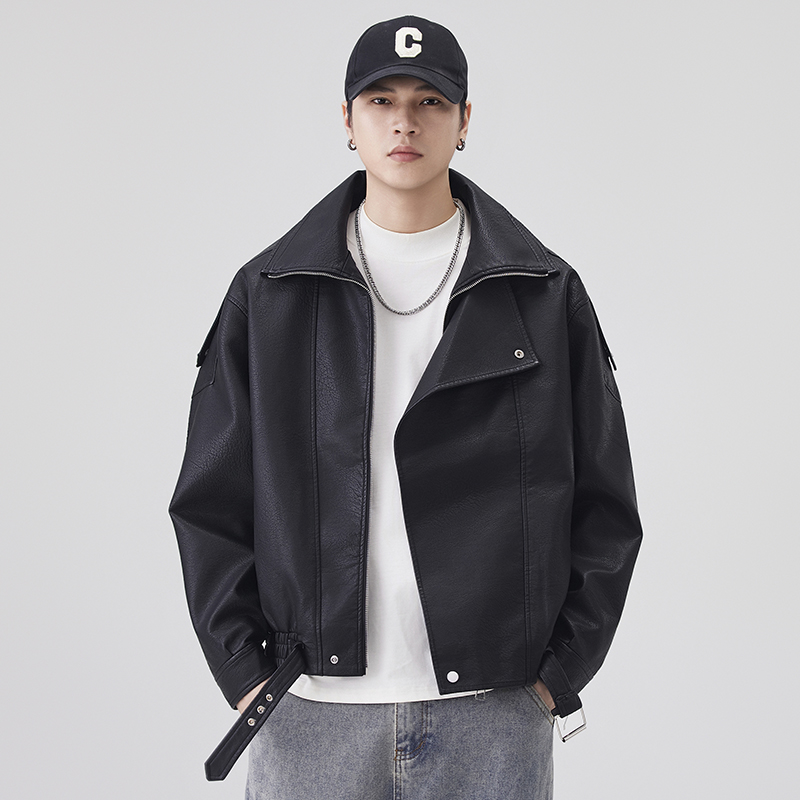 Herbst Winter Leder Jacke Männ – Streetwear Brand Vintage Bewertung und Preis