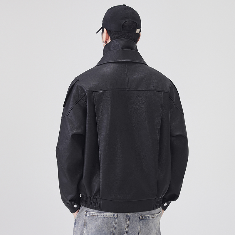 Herbst Winter Leder Jacke Männ – Streetwear Brand Vintage Bewertung und Preis
