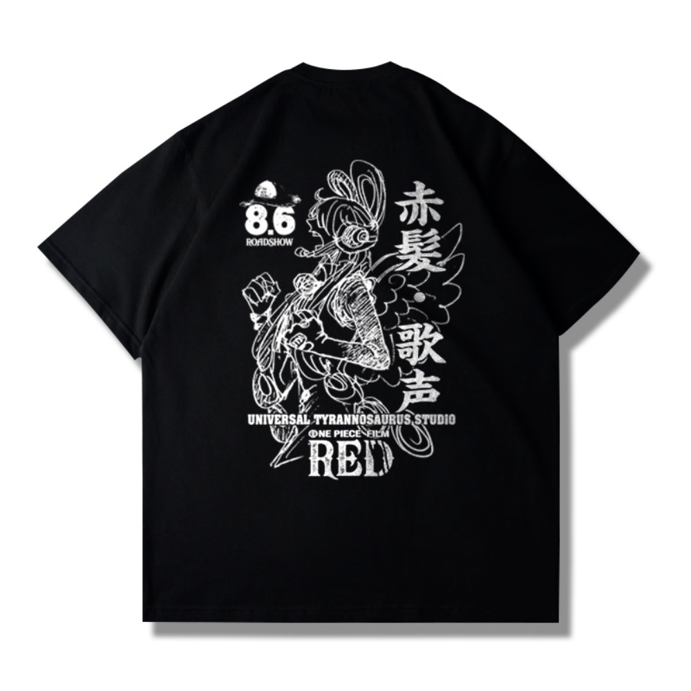 2025One Piece Rot Grafik T Shi – Streetwear Brand In Japan Bewertung und Preis