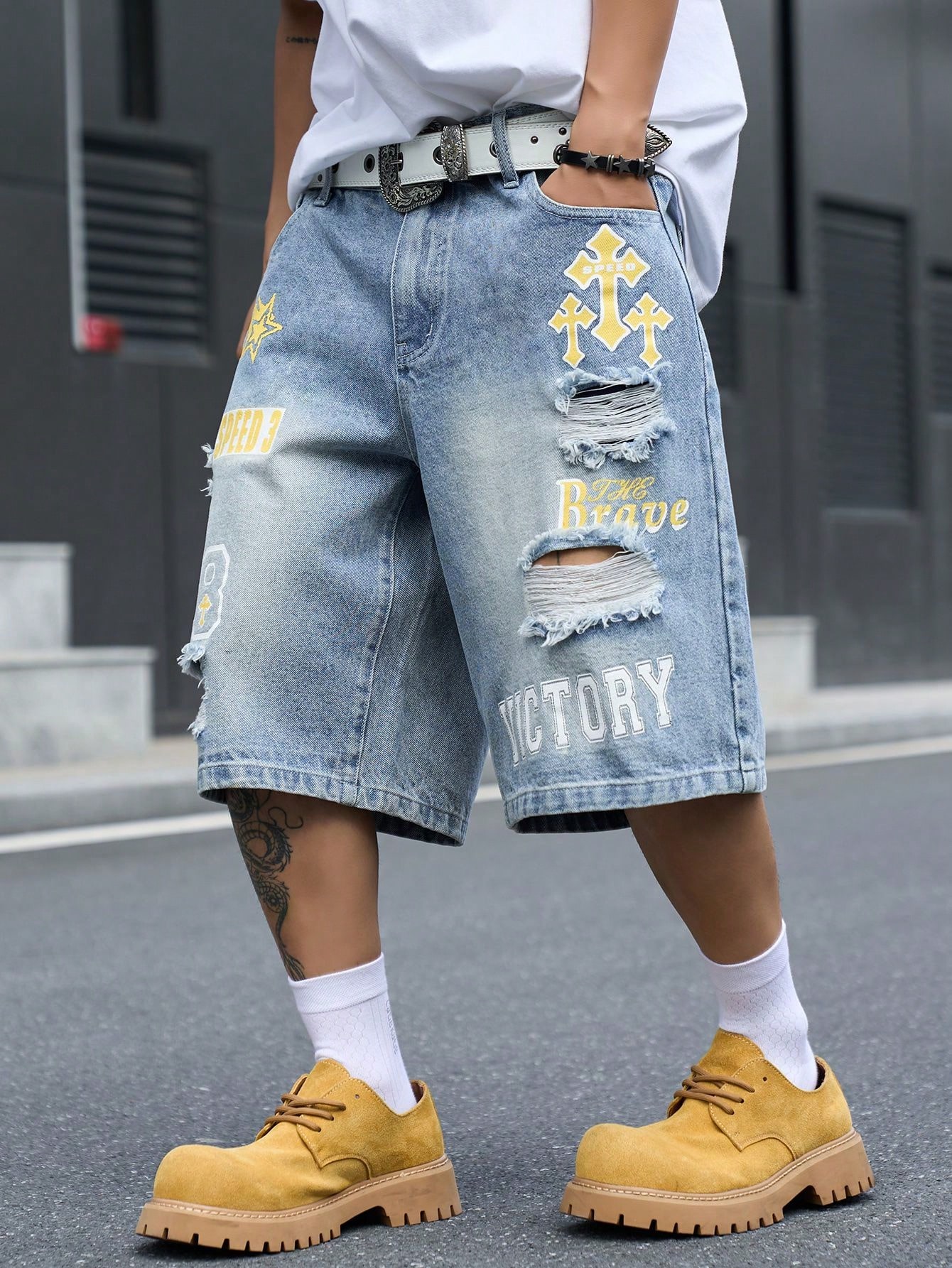 Locker sitzende Denim-Bermudas – Streetwear Brand Pants Bewertung und Preis